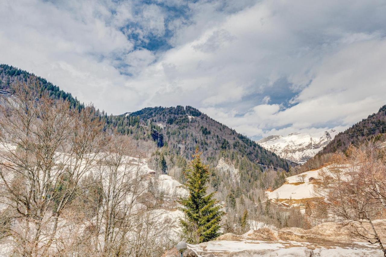 Le Flocon - Studio cosy vue montagne -Val d'Arly Flumet Esterno foto